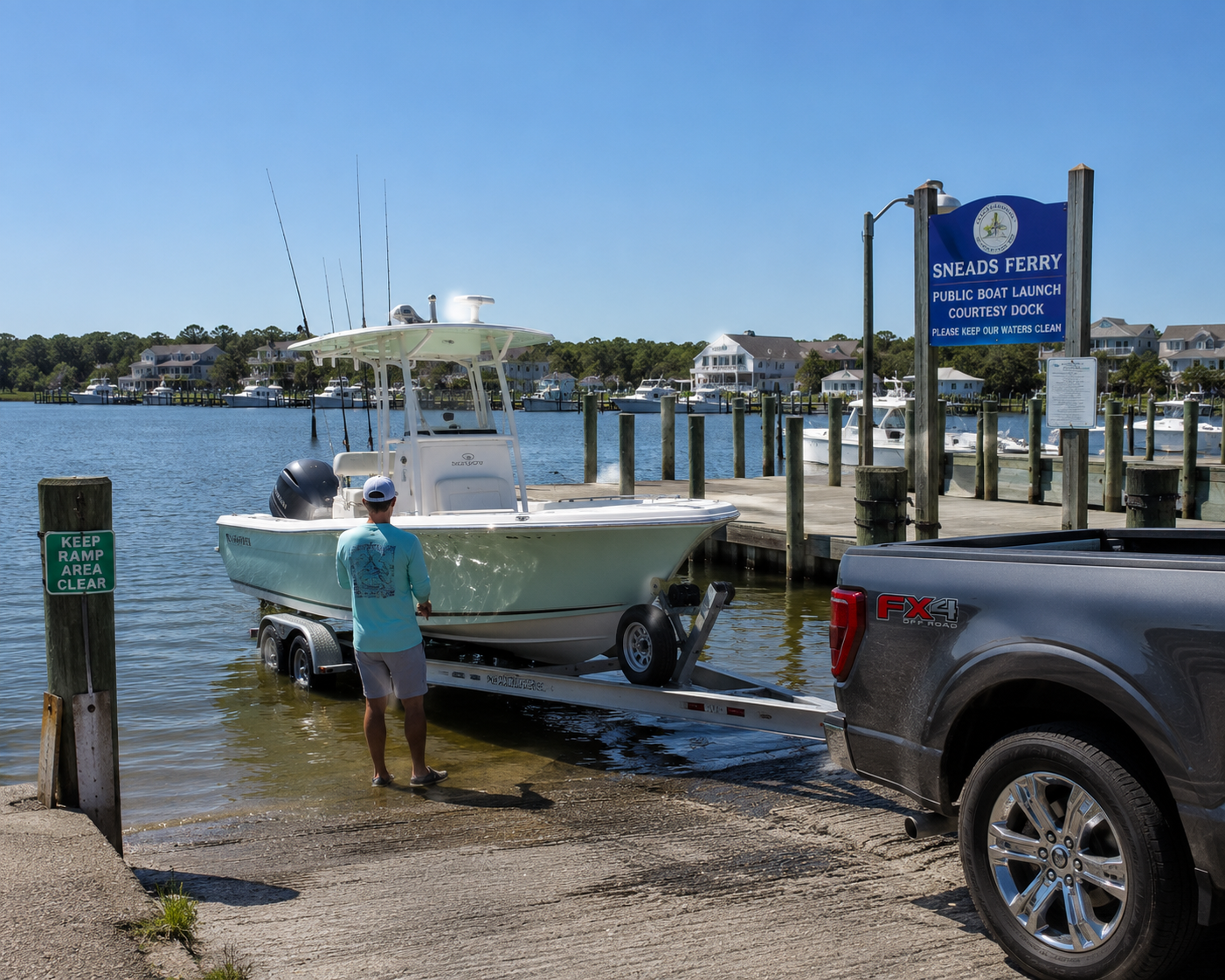 Boat Launch Sneads Ferry NC and Nearby Marinas for Easy Access