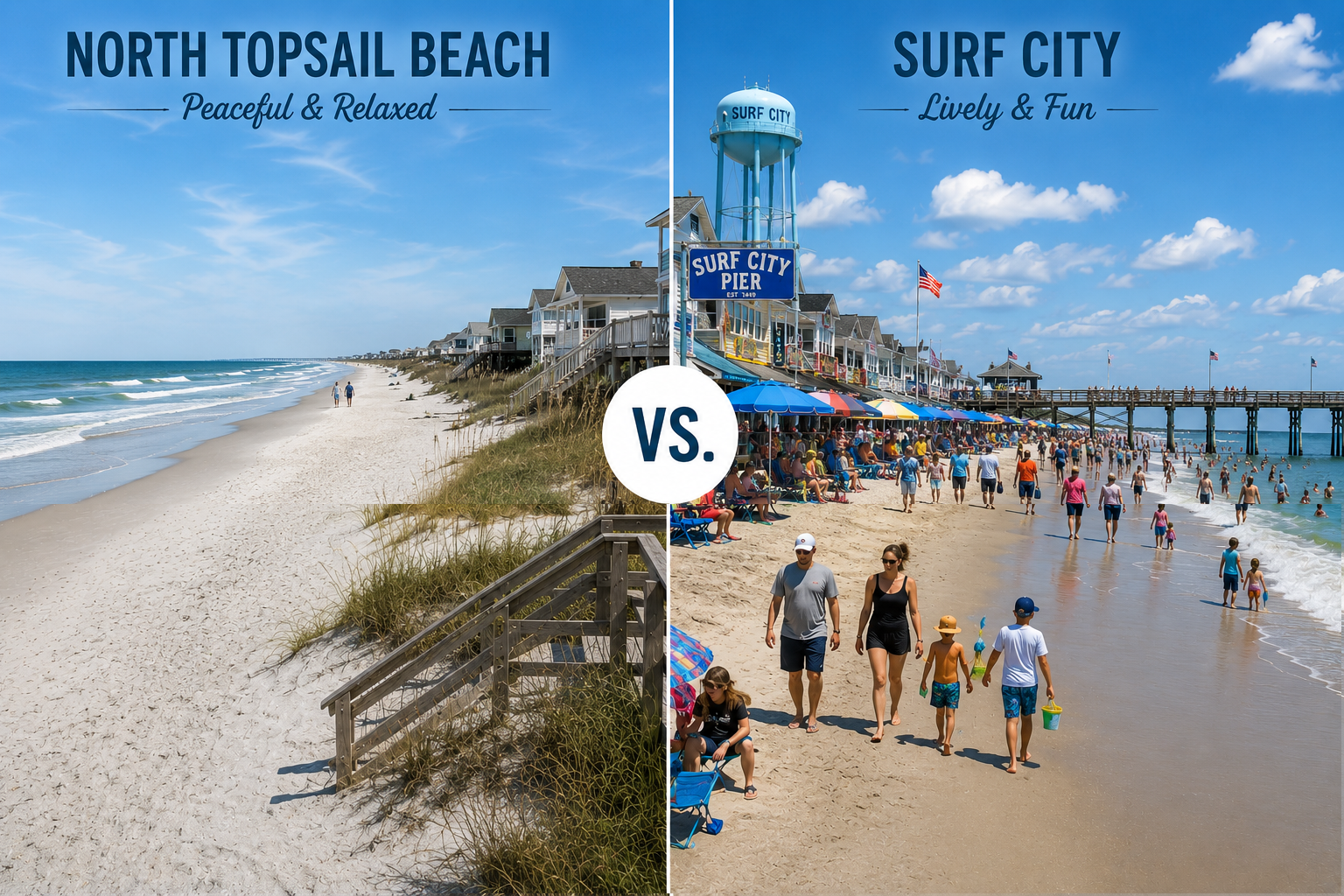 North Topsail Beach vs. Surf City: Which Is Best for Campers?